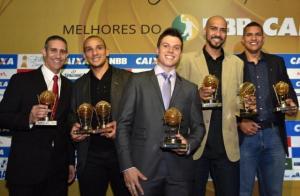 José Neto, Alex García, Davi Rosetto, Marquinhos y Hettsheimeir (Foto: João Pires/LNB)