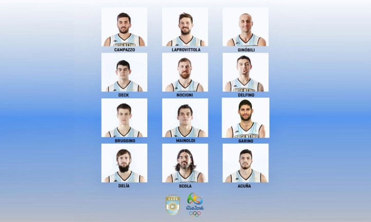 Los 12 argentinos de Río 2016 (Foto: CABB)