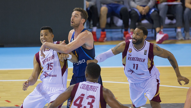 España contra Venezuela en Madrid (Foto: FEB)
