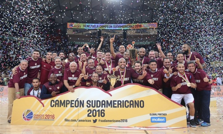 Venezuela, bicampeón del Sudamericano (Foto: FIBA)