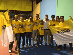 José Luis Dámaso, con la barra Hooligans (Foto: A Pie de Cancha)