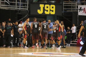 Tiempo muerto de Guaros de Lara (Foto: Prensa Guaros)