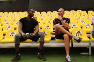 Iván Déniz y Jordan Hamilton (Foto: Prensa Guaros)