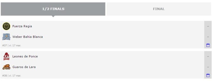 Cruces del Final Four de la LDA 2017